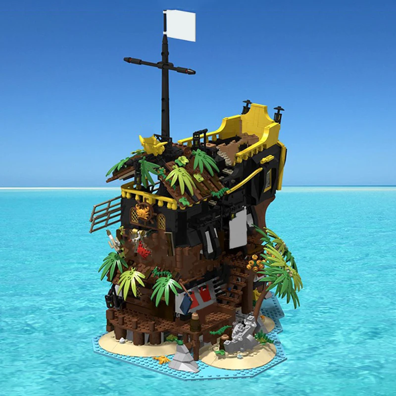 1956PCS MOC Seaside Island Pirate Bar Architecture Building Block Model Toys Festival Children Gifts Toys for Boys
1956PCS MOC Seaside Island Pirate Bar Architecture Building Block Model Toys Festival Children Gifts Toys for Boys