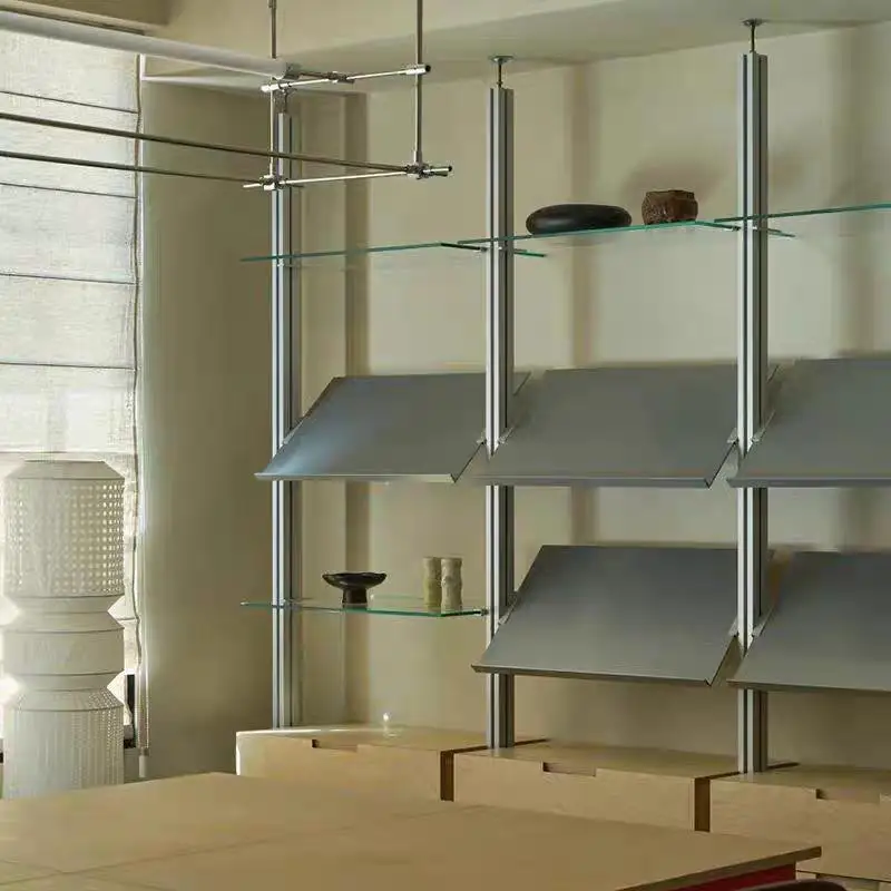Aluminum alloy profile, sky-high shelf, glass combination storage cabinet, office exhibition hall, household shelf
Aluminum alloy profile, sky-high shelf, glass combination storage cabinet, office exhibition hall, household shelf