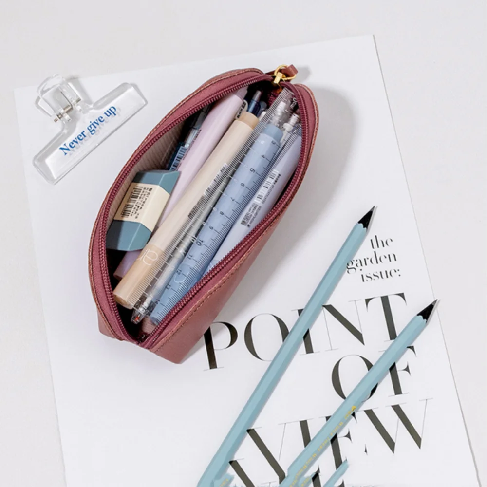 Soft PU Leather Pen Bag Large Capacity Stationery Storage Bag Zipper Pencil Case Simple Pencil Pouch Student School Supplies
Soft PU Leather Pen Bag Large Capacity Stationery Storage Bag Zipper Pencil Case Simple Pencil Pouch Student School Supplies