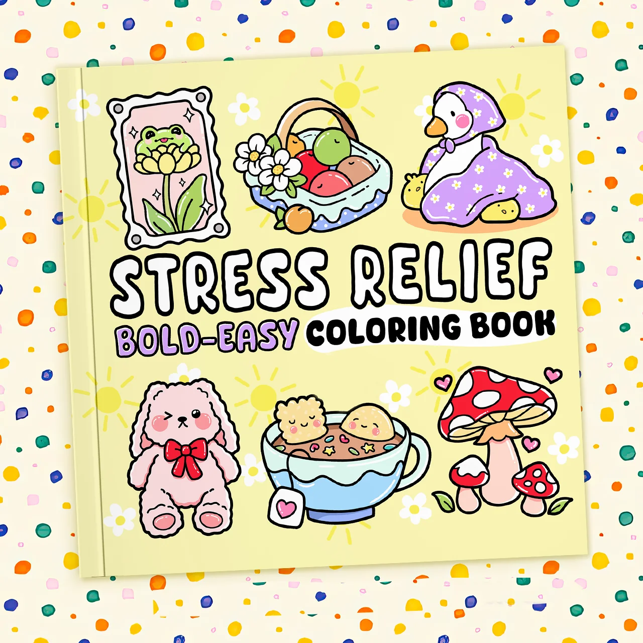 Stress Relieving Coloring Books for Adults And Adolescents Bold Simple Cute Patterns Creative Drawing Books Relaxing Gifts
Stress Relieving Coloring Books for Adults And Adolescents Bold Simple Cute Patterns Creative Drawing Books Relaxing Gifts