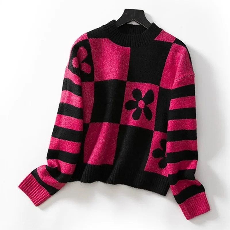 Цветная блузка Long Sve, свободный вязаный свитер, круглый молодежный топ для женщин, осенняя модная повседневная удобная одежда
Цветная блузка Long Sve, свободный вязаный свитер, круглый молодежный топ для женщин, осенняя модная повседневная удобная одежда