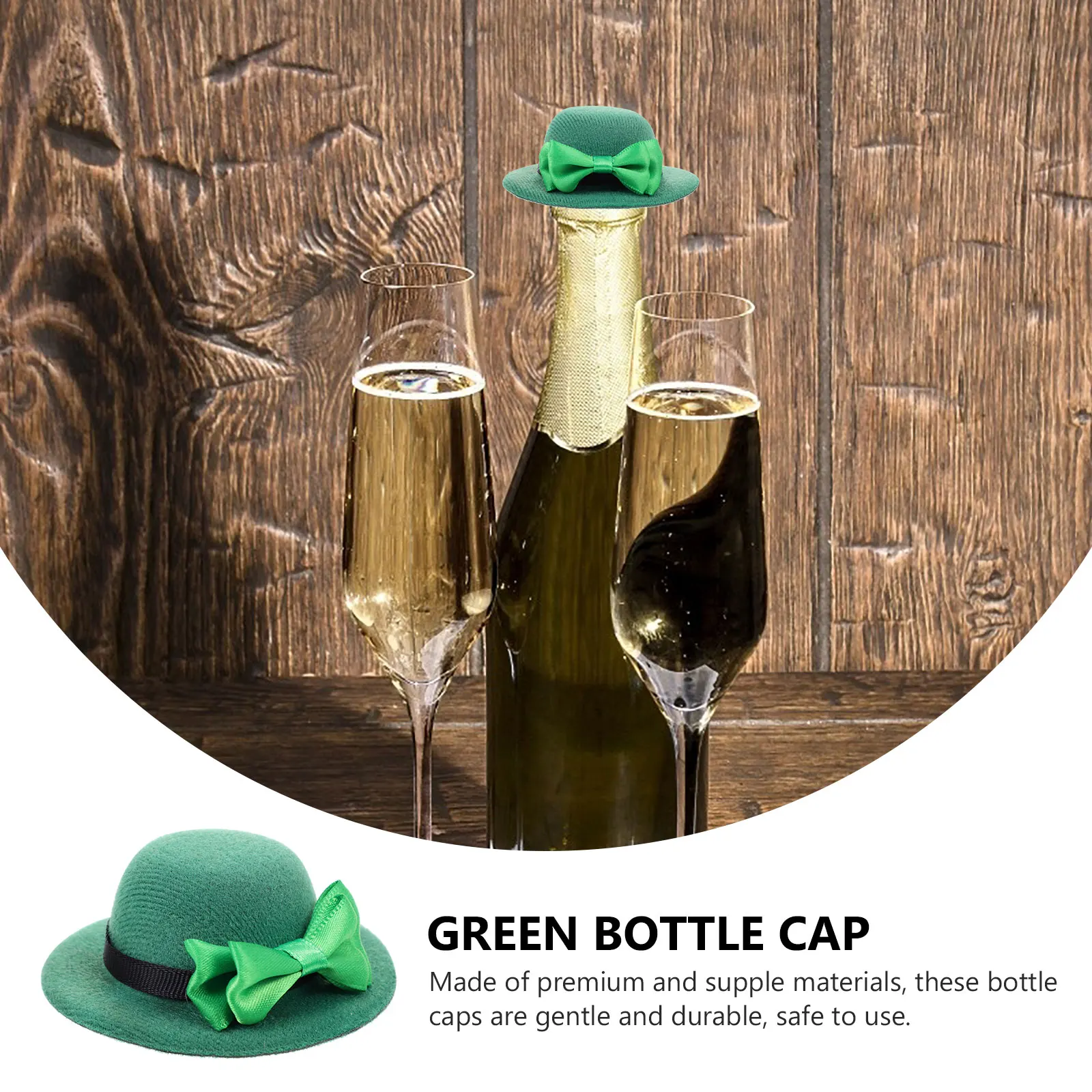 5Pcs Wine Bottle Caps St Patrick's Day Mini Green Hats Holiday Party Ireland Bottle Covers Mini St. Patrick's Day Hats
5Pcs Wine Bottle Caps St Patrick's Day Mini Green Hats Holiday Party Ireland Bottle Covers Mini St. Patrick's Day Hats