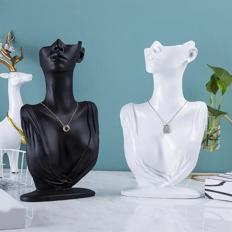 Elegant Jewelry Showcases Stand Mannequin Shaped Earrings Rings Display Rack Convenient Jewellery Holder for Women
Elegant Jewelry Showcases Stand Mannequin Shaped Earrings Rings Display Rack Convenient Jewellery Holder for Women