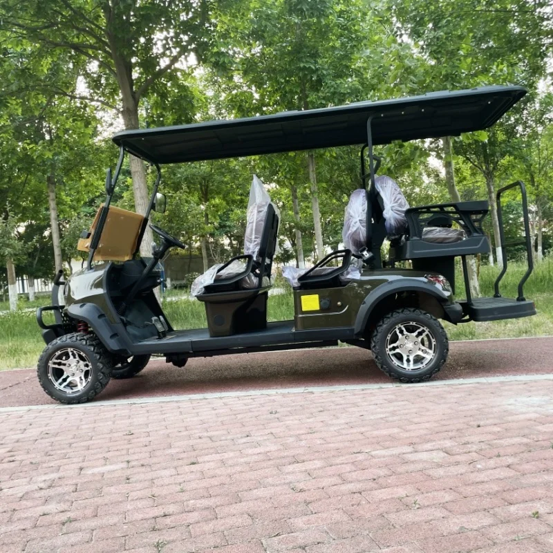 2026 New Energy 6 Seater Lithium Battery Off Road Electric Golf Cart Black Upholstered Seat With Headrest Folding Windshield
2026 New Energy 6 Seater Lithium Battery Off Road Electric Golf Cart Black Upholstered Seat With Headrest Folding Windshield