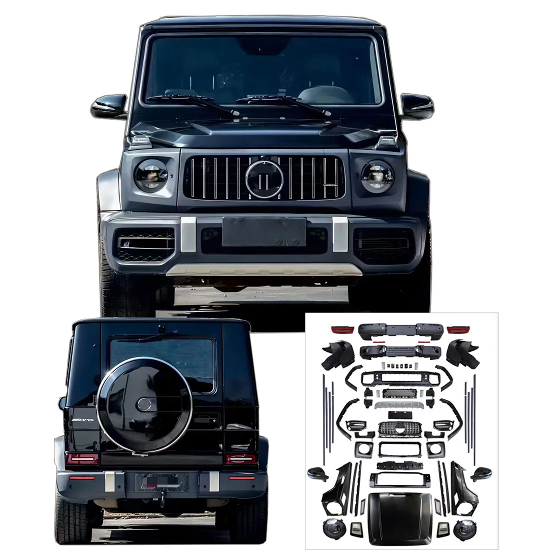 Детали для модификации автомобиля Mercedes Upgrade BodyKit для Benz G класса W463 до W464 G63 AMG бамперы решетка фары
Детали для модификации автомобиля Mercedes Upgrade BodyKit для Benz G класса W463 до W464 G63 AMG бамперы решетка фары