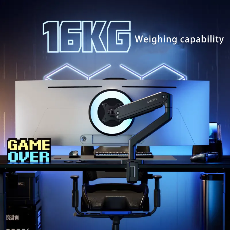 Черный усиленный кронштейн для дисплея с пневматической консольной конструкцией, устойчивый, регулируемый по высоте и вращающийся.
Черный усиленный кронштейн для дисплея с пневматической консольной конструкцией, устойчивый, регулируемый по высоте и вращающийся.