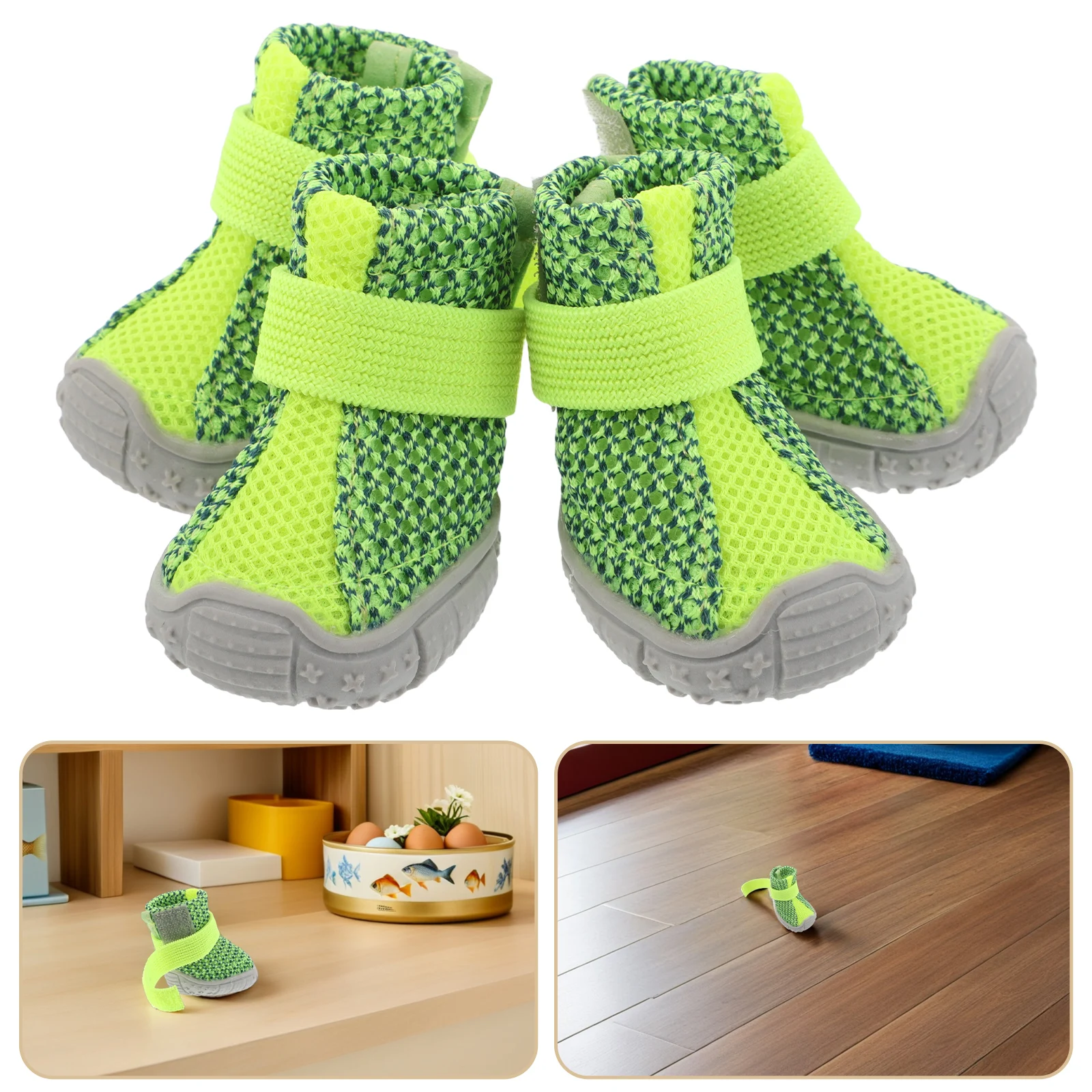 4pcs Pet Lightweight Non-Slip Dog Boots Small Dogs Breathable Outdoor Sneakers All-Season Puppy Footwear Walking Protection
4pcs Pet Lightweight Non-Slip Dog Boots Small Dogs Breathable Outdoor Sneakers All-Season Puppy Footwear Walking Protection