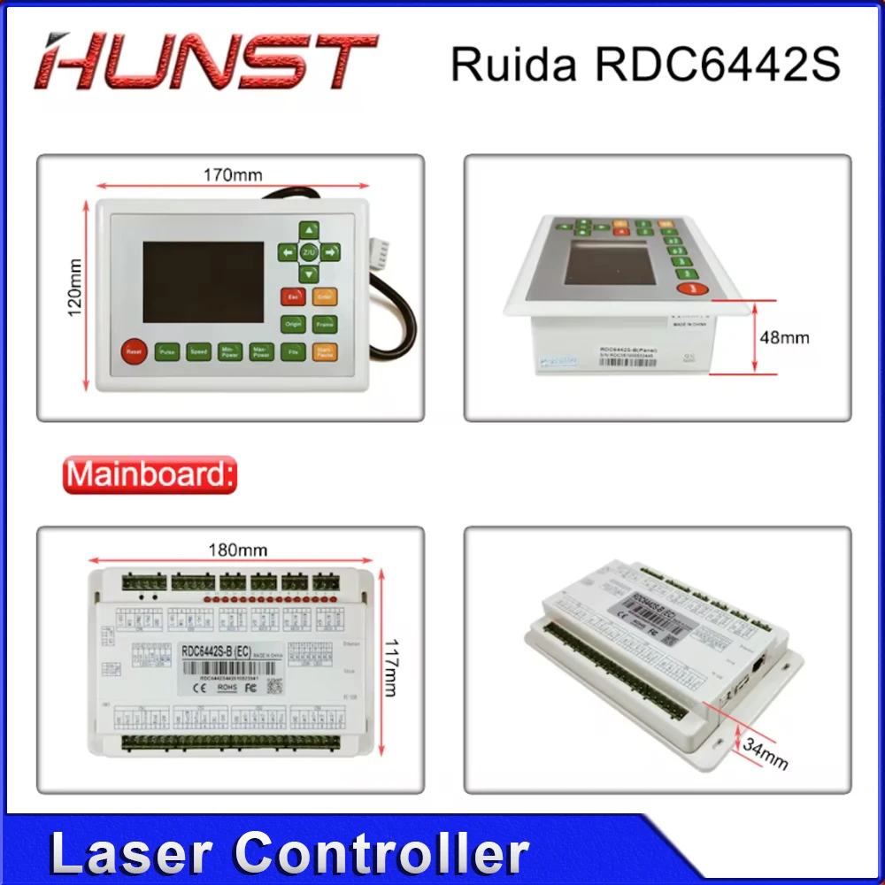 Hunst Ruida RDC6442S RDC6442G Co2 Laser DSP Control Card Laser Engraving And Cutting Machine Motherboard Control System
Hunst Ruida RDC6442S RDC6442G Co2 Laser DSP Control Card Laser Engraving And Cutting Machine Motherboard Control System