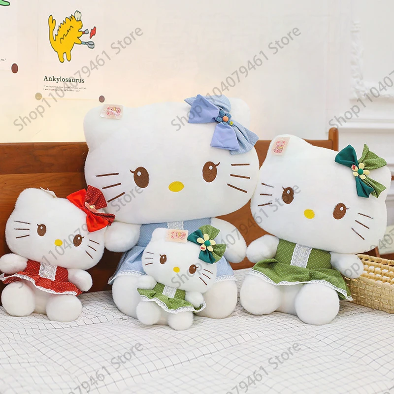 Плюшевая игрушка Sanrio Hello Kitty в ярком платье с бантом, мягкая кукла, милый пушистый аниме-персонаж, декор для дома, подарок для девочек и детей, очаровательный и милый.
Плюшевая игрушка Sanrio Hello Kitty в ярком платье с бантом, мягкая кукла, милый пушистый аниме-персонаж, декор для дома, подарок для девочек и детей, очаровательный и милый.