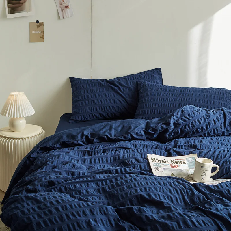 four-piece set of cotton pure cotton sheets, mattress type, bedding three-piece set, simple
four-piece set of cotton pure cotton sheets, mattress type, bedding three-piece set, simple
