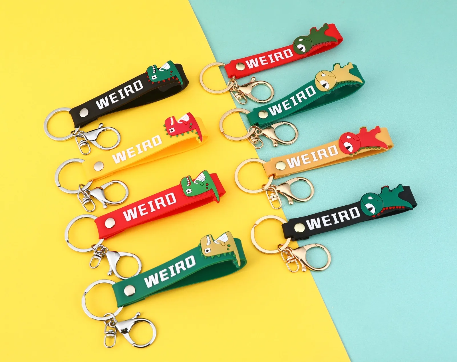 Minso Dinosaur Tyrannosaurus Rex rubber rubber rope Keychain Pendant, Creative bracelet accessory keychain bracelet Pendant
Minso Dinosaur Tyrannosaurus Rex rubber rubber rope Keychain Pendant, Creative bracelet accessory keychain bracelet Pendant