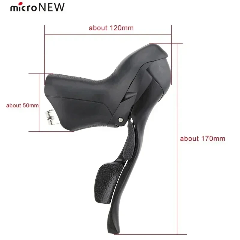microNEW Road Bike Shifters and Brake Levers: Compatible with 2x7 - 2x11 and 3x7 - 3x11 Speed Cycling Systems
microNEW Road Bike Shifters and Brake Levers: Compatible with 2x7 - 2x11 and 3x7 - 3x11 Speed Cycling Systems