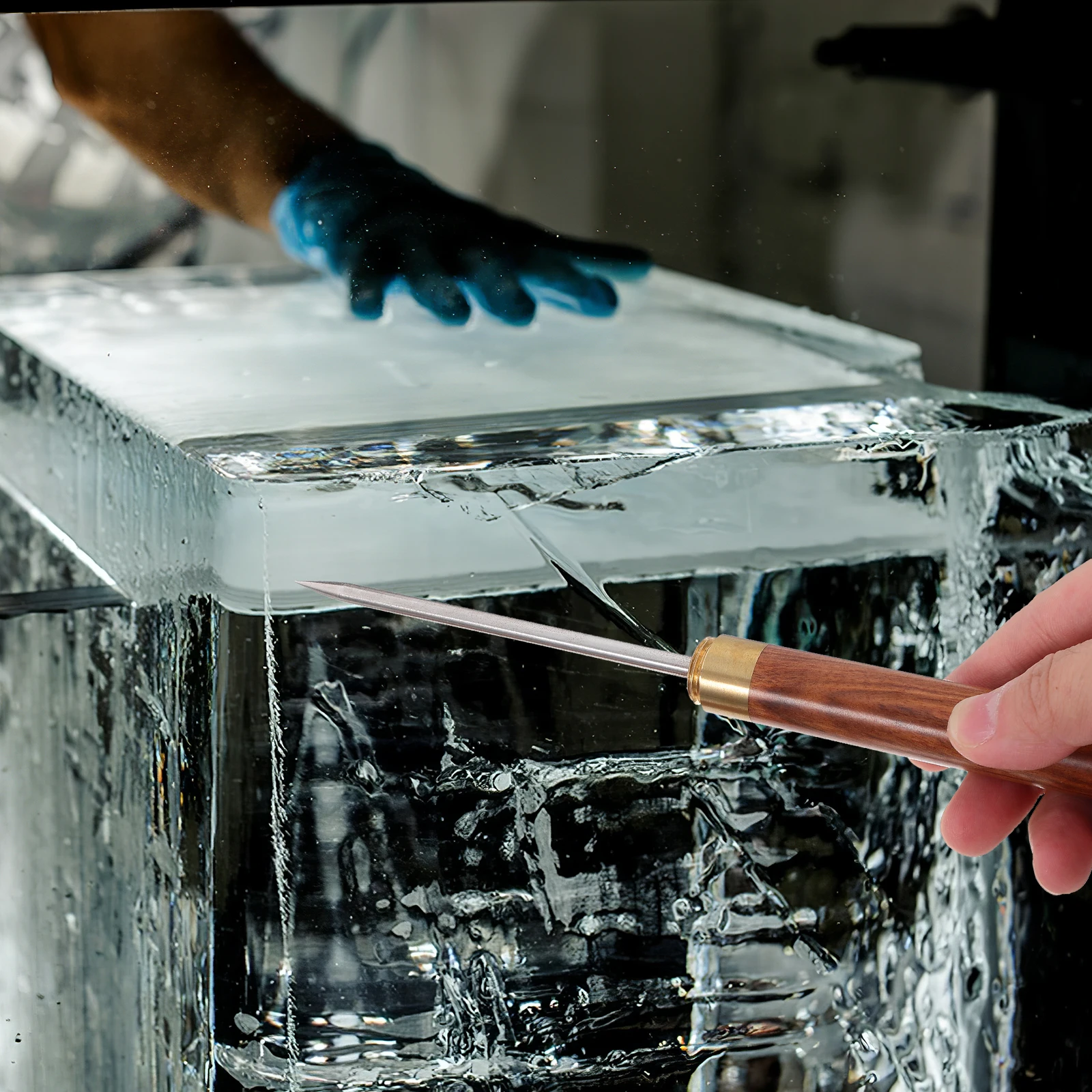 Stainless Steel Ice Pick Wooden Handle Multi-Use Ice Tool for Bartenders Cocktail Carving Heavy Duty Kitchen Bar Tool
Stainless Steel Ice Pick Wooden Handle Multi-Use Ice Tool for Bartenders Cocktail Carving Heavy Duty Kitchen Bar Tool