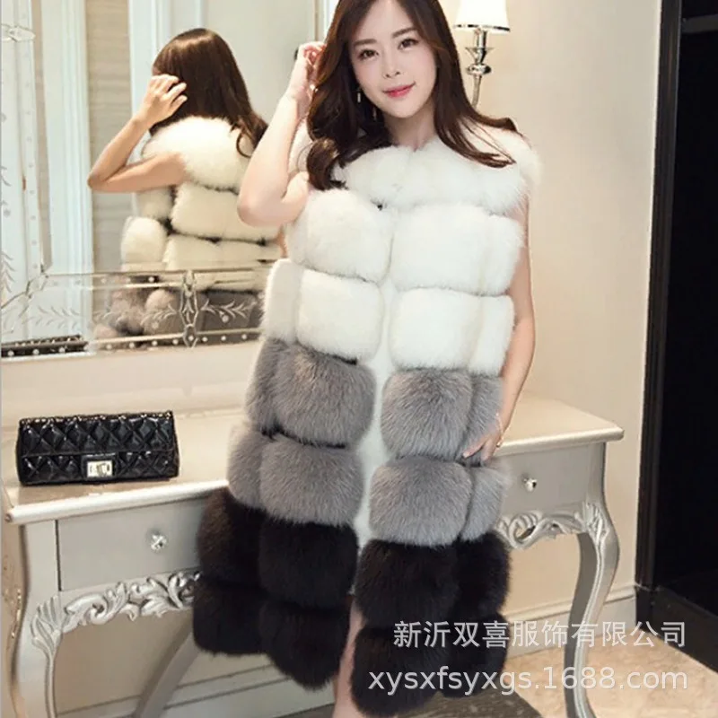Women's Autumn Winter Fur Vest New Fashion Coat Warm Korean Faux Fox Fur Patchwork Jacket Sleeveless Comfortable Coat Women
Women's Autumn Winter Fur Vest New Fashion Coat Warm Korean Faux Fox Fur Patchwork Jacket Sleeveless Comfortable Coat Women