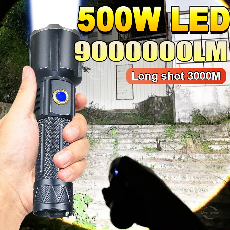 2025 High Strong Power Led Flashlights Emergency Spotlights Telescopic Zoom 18650 USB Rechargeable Aluminum alloy Camping Torch
2025 High Strong Power Led Flashlights Emergency Spotlights Telescopic Zoom 18650 USB Rechargeable Aluminum alloy Camping Torch