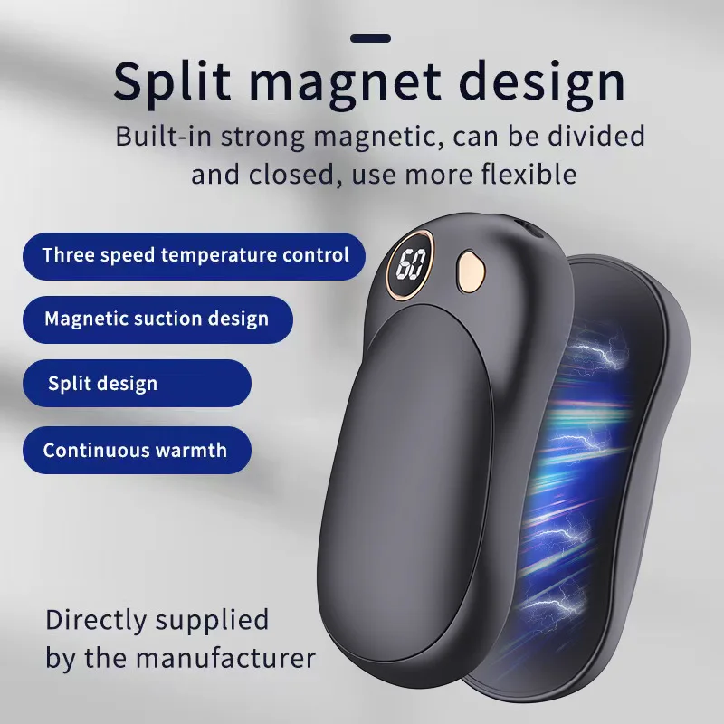 2025 New Magnetic Hand Warmer Usb Charging Split Type Self-heating Hand Warmer Power Bank Convenient Type
2025 New Magnetic Hand Warmer Usb Charging Split Type Self-heating Hand Warmer Power Bank Convenient Type