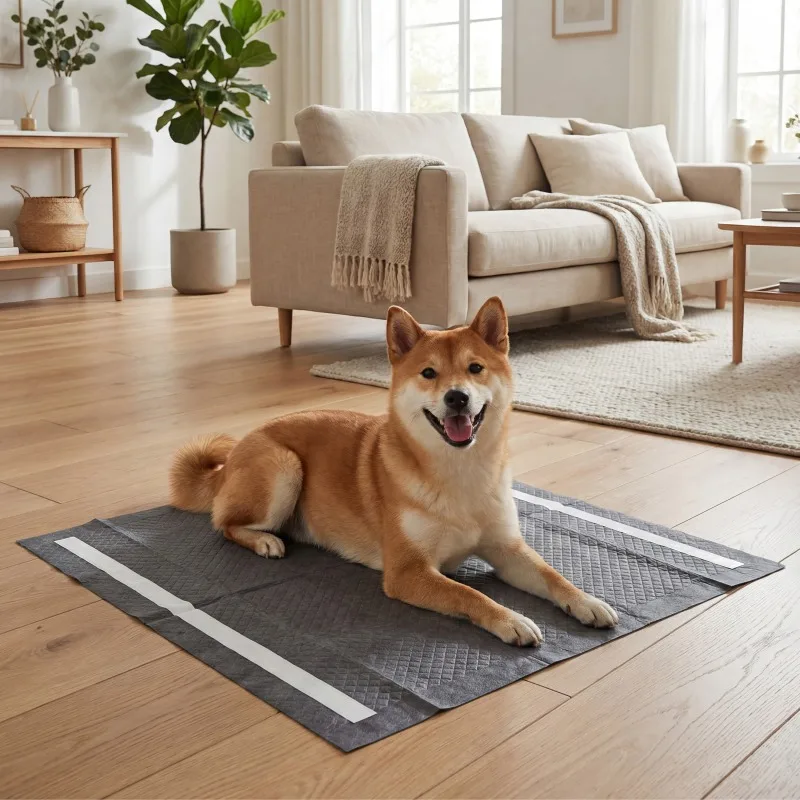 24" x 24" Charcoal Dog Pee Pads 6-Layer for Dogs-Black
24" x 24" Charcoal Dog Pee Pads 6-Layer for Dogs-Black