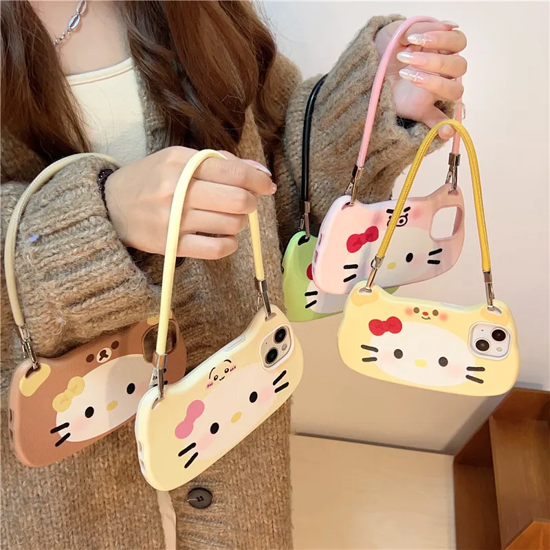 Messenger Hello Kitty Cat handbag Phone Case for iPhone 16 15 14 13 Pro Max 16pro haversack backpack shoulder bag Cover
Messenger Hello Kitty Cat handbag Phone Case for iPhone 16 15 14 13 Pro Max 16pro haversack backpack shoulder bag Cover