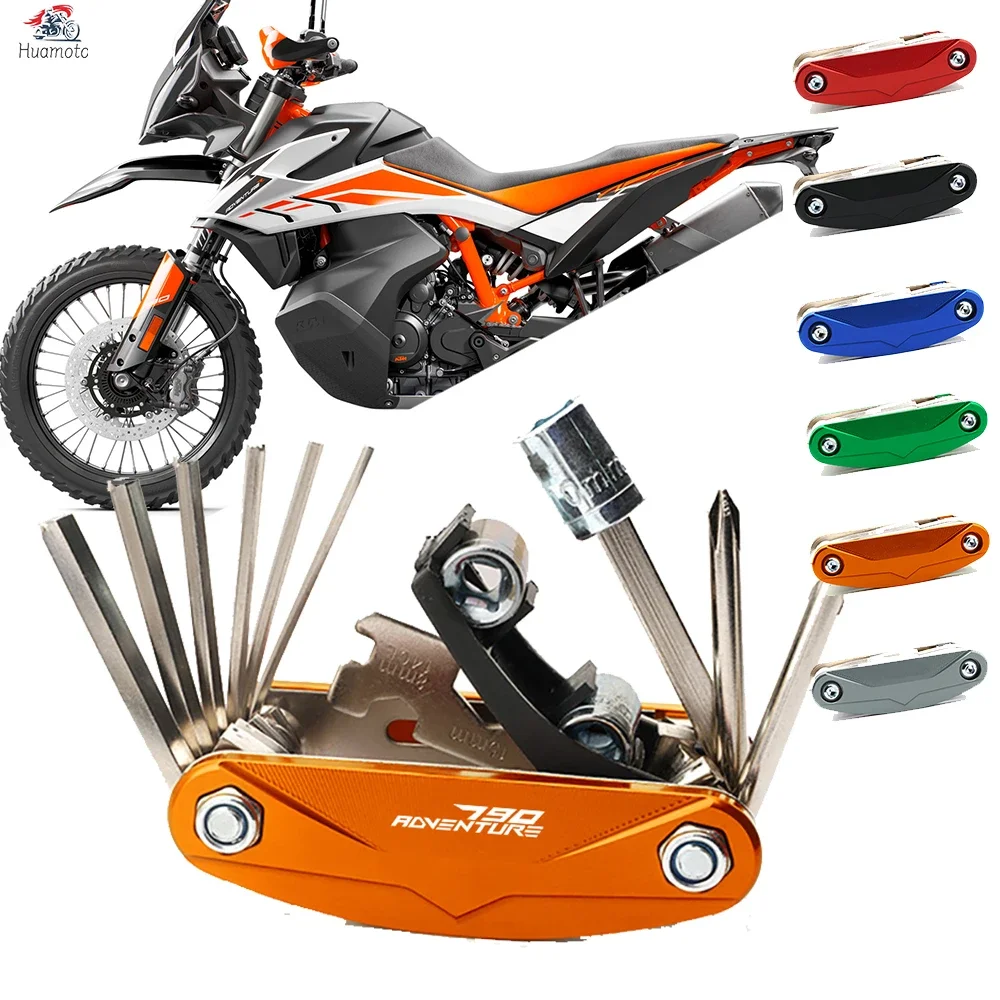 Многофункциональный инструмент 16 в 1 для KTM 790 Adventure 790 ADV, аксессуары, набор отверток для ремонта, комбинированный инструмент для мотоцикла
Многофункциональный инструмент 16 в 1 для KTM 790 Adventure 790 ADV, аксессуары, набор отверток для ремонта, комбинированный инструмент для мотоцикла