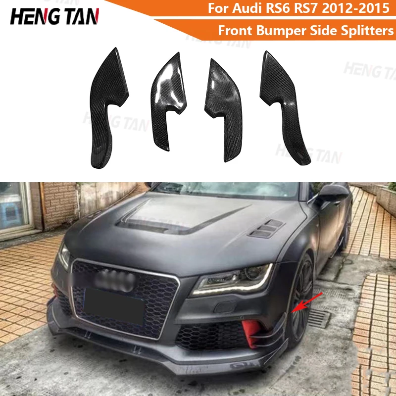 For Audi RS6 RS7 2012-2015 Carbon Fiber Car Front Bumper Side Splitters Fins Canards Parts Body kit
For Audi RS6 RS7 2012-2015 Carbon Fiber Car Front Bumper Side Splitters Fins Canards Parts Body kit