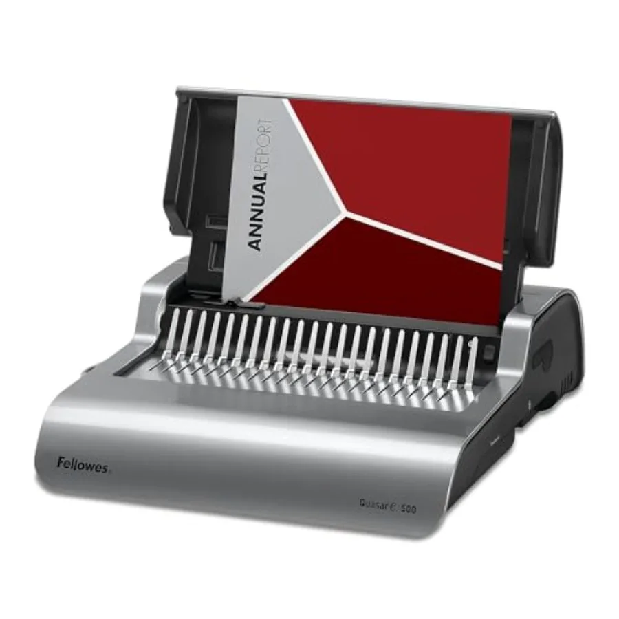 5216901 Quasar 500 Electric Comb Binding System 16 7/8 x 15 3/8 x 5 1/8 Metallic Gray Alloy Steel
5216901 Quasar 500 Electric Comb Binding System 16 7/8 x 15 3/8 x 5 1/8 Metallic Gray Alloy Steel