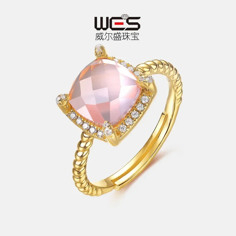 European and American Colorful Candy Natural Colored Gemstone Ring 18K Gold Inlaid with Colored Baby Stones PT950 Platinum
European and American Colorful Candy Natural Colored Gemstone Ring 18K Gold Inlaid with Colored Baby Stones PT950 Platinum
