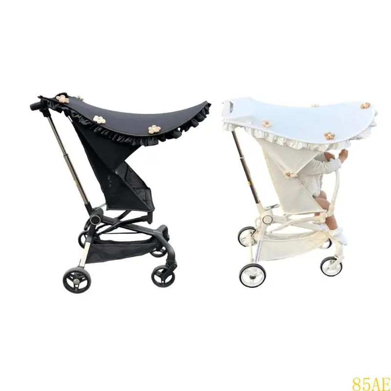 85AE Wear Resistant Sun Shade for Baby Strollers Sunshade Flower Accent Toddler Pocket Cart Pushchair Protective Cover
85AE Wear Resistant Sun Shade for Baby Strollers Sunshade Flower Accent Toddler Pocket Cart Pushchair Protective Cover