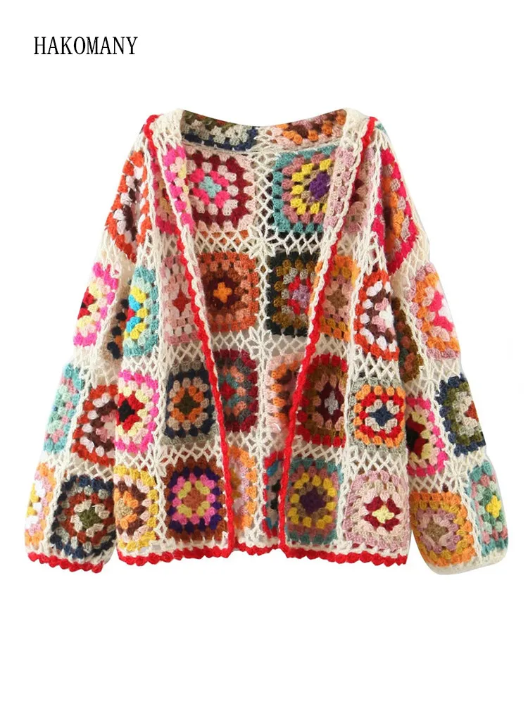 2022 Woman Open Stitching Full Sleeve Sweater Beach Short Jumper BOHO Colored Plaid Flower Hand Crochet Hooded Cardigan Ethnic
2022 Woman Open Stitching Full Sleeve Sweater Beach Short Jumper BOHO Colored Plaid Flower Hand Crochet Hooded Cardigan Ethnic