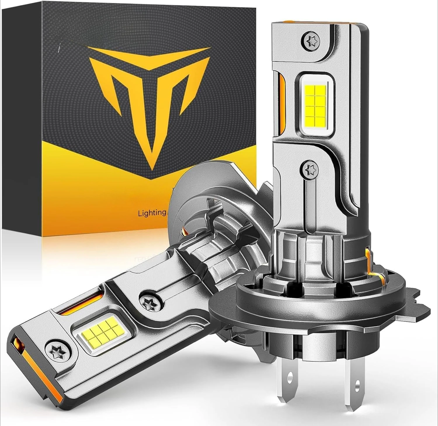 6500K White Super Bright, 1:1 Halogen Size, 6500 Cool White H7 Fog Lights, No Adapter Required, Non-Polarity, Pack of 2
6500K White Super Bright, 1:1 Halogen Size, 6500 Cool White H7 Fog Lights, No Adapter Required, Non-Polarity, Pack of 2