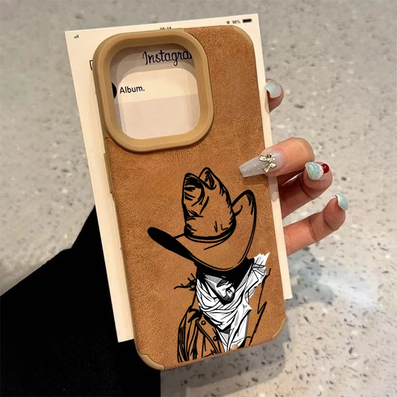 Western Cowboy Retro Style Illustration Design Phone Case For iPhone 17 16 15 14 13 12 11 Pro Max Plus Air XS Faux Leather Cover
Western Cowboy Retro Style Illustration Design Phone Case For iPhone 17 16 15 14 13 12 11 Pro Max Plus Air XS Faux Leather Cover