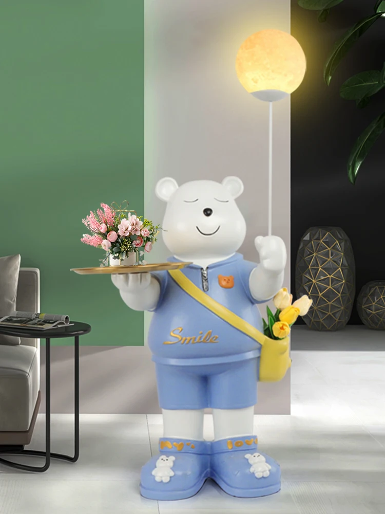 Cute Cartoon Bear Statue for Living Room,Floor Decoration,TV Cabinet,Sofa Side Tray,Storage Light,Home Soft Sculpture Customized
Cute Cartoon Bear Statue for Living Room,Floor Decoration,TV Cabinet,Sofa Side Tray,Storage Light,Home Soft Sculpture Customized