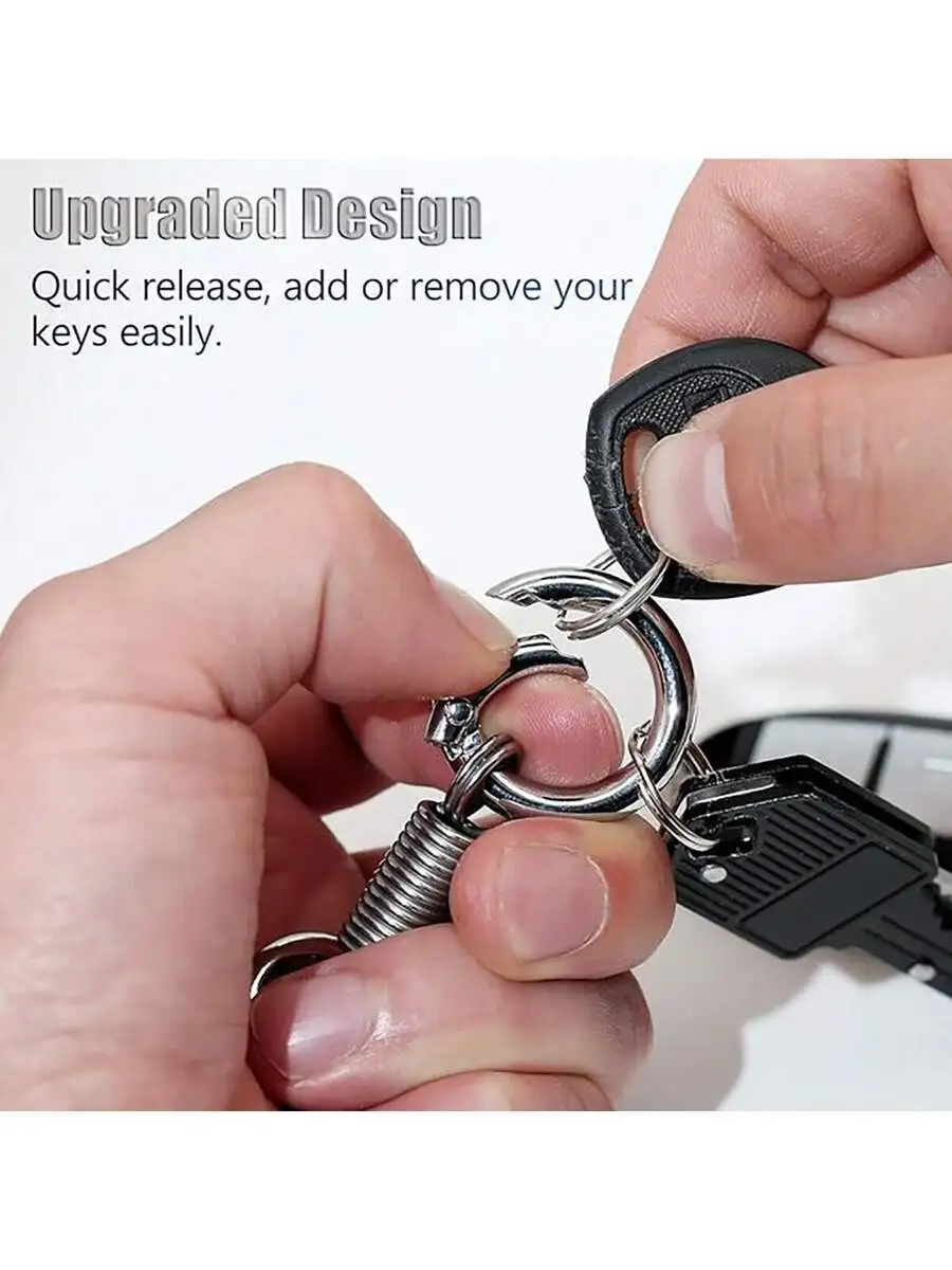 Upgraded Metal Keychain With Quick Release Clip For Car Home Keys Organizer
Upgraded Metal Keychain With Quick Release Clip For Car Home Keys Organizer