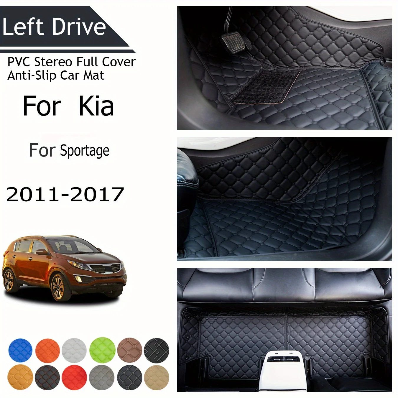 TEGART 【LHD】For KIA For Sportage 2011-2017 Three Layer PVC Stereo Full Cover Anti-Slip Car Mat Car Floor Mats Car Accessories
TEGART 【LHD】For KIA For Sportage 2011-2017 Three Layer PVC Stereo Full Cover Anti-Slip Car Mat Car Floor Mats Car Accessories