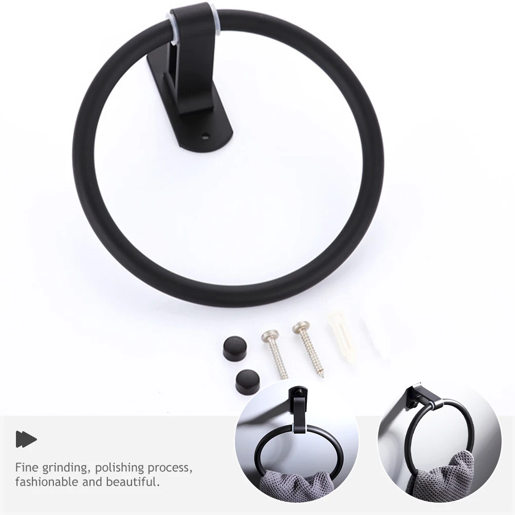 Wall Mount Towel Rings Space Aluminum Bathroom Holder Waterproof Anti Rust Household Ring Supplies Kitchen Bedroom
Wall Mount Towel Rings Space Aluminum Bathroom Holder Waterproof Anti Rust Household Ring Supplies Kitchen Bedroom