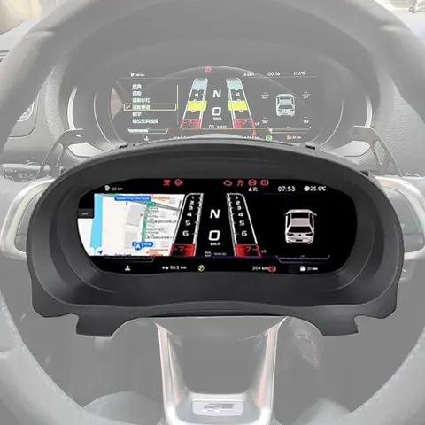 Smart Meter LCD Speedometer Digital Dashboard Panel Virtual Instrument Cluster CockPit for VW Golf 6 Golf 6R Polo GTI 2008-2018