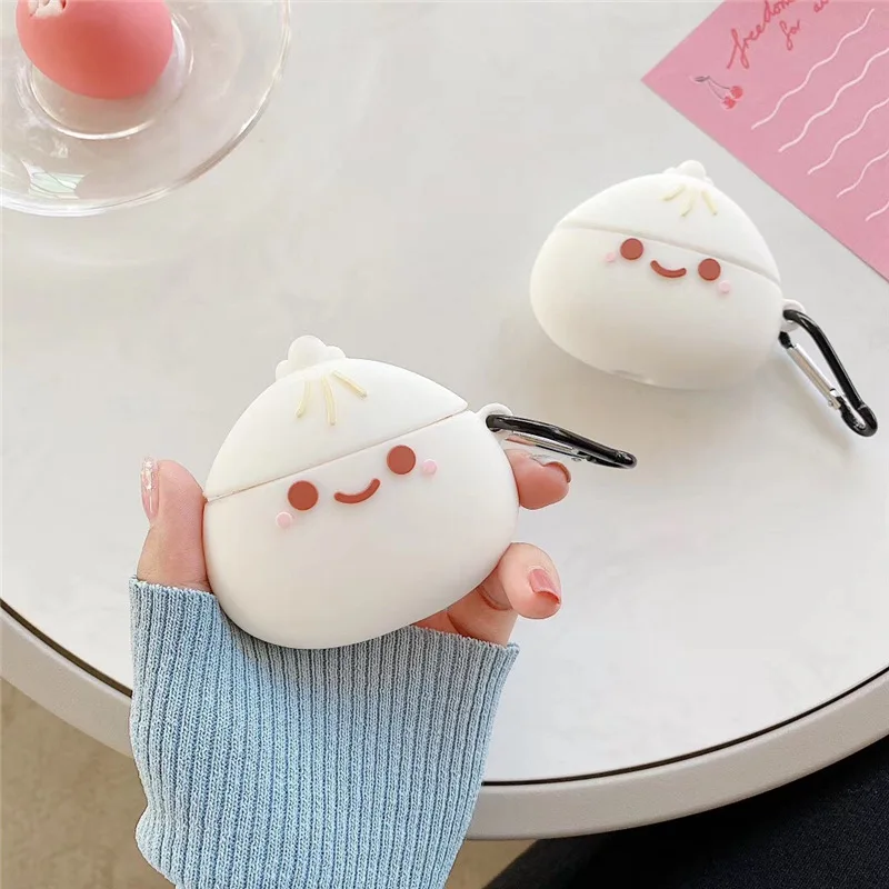 For Airpods Pro 21 3D Cute Cartoon Steamed Stuffed Bun Case Chinese Cuisines Baozi Cover For AirPods 3 Genshin little ghost Case
For Airpods Pro 21 3D Cute Cartoon Steamed Stuffed Bun Case Chinese Cuisines Baozi Cover For AirPods 3 Genshin little ghost Case