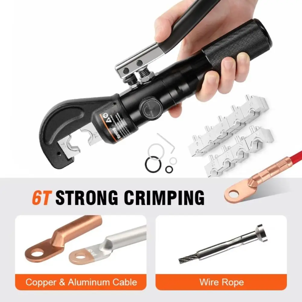 Prevent Oil Leakage Hydraulic Crimper Terminal Alloy Steel Wire Battery Cable Crimper Sturdy and Durable Tight Crimping
Prevent Oil Leakage Hydraulic Crimper Terminal Alloy Steel Wire Battery Cable Crimper Sturdy and Durable Tight Crimping