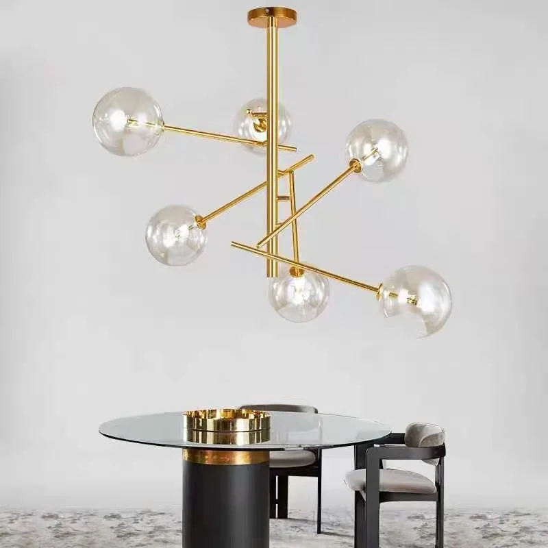 Modern Glass Ball Hanging Lamps Fixture Luxury Living Room Pendant Lights Luminaire Kitchen Dining Room Home Decor Lighting G4
Modern Glass Ball Hanging Lamps Fixture Luxury Living Room Pendant Lights Luminaire Kitchen Dining Room Home Decor Lighting G4
