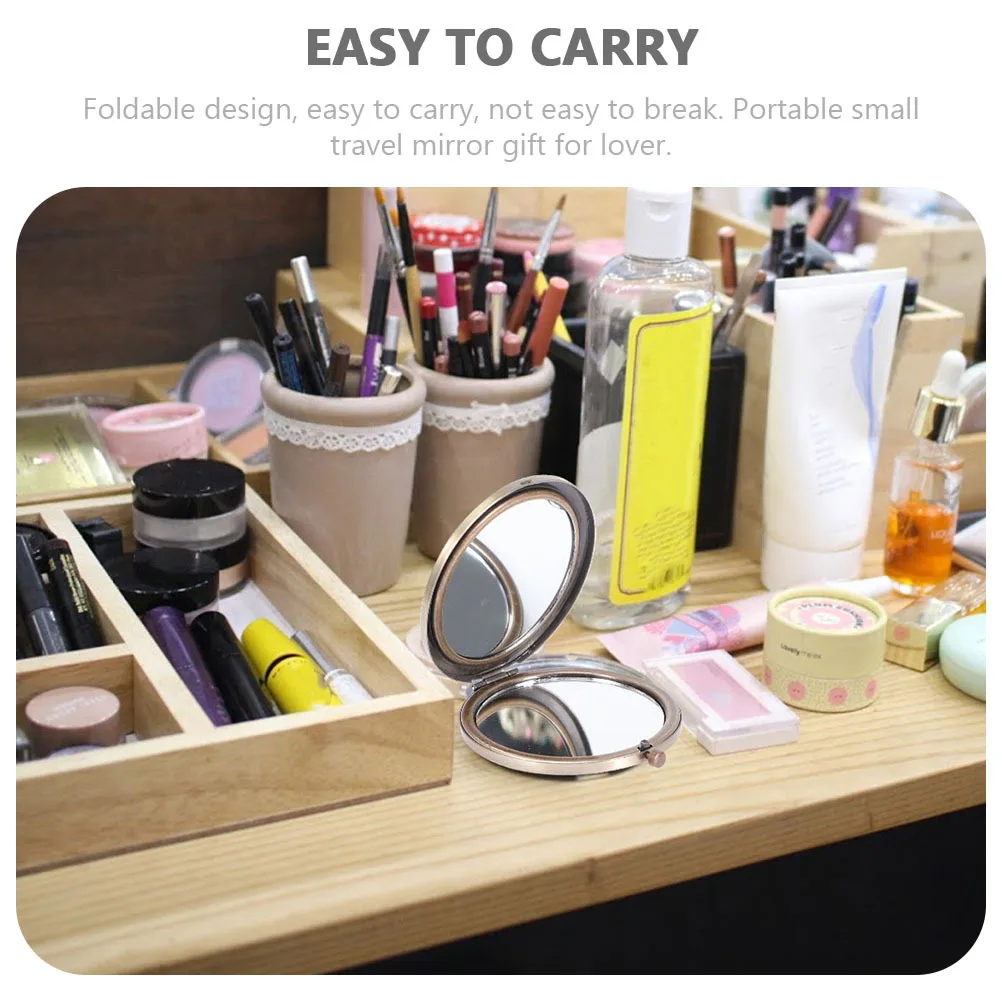2 Pcs Retro Vanity Mirror Portable Compact Travel Mini Double-sided Outdoor Foldable Carry Alloy Folding
2 Pcs Retro Vanity Mirror Portable Compact Travel Mini Double-sided Outdoor Foldable Carry Alloy Folding