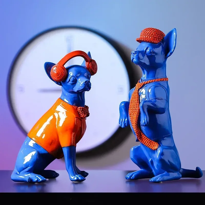 Dog Figurine Resin Chihuahua Puppy Statue Home Decoration Ornament Nordic Style Desktop Animal Sculpture Crafts
Dog Figurine Resin Chihuahua Puppy Statue Home Decoration Ornament Nordic Style Desktop Animal Sculpture Crafts