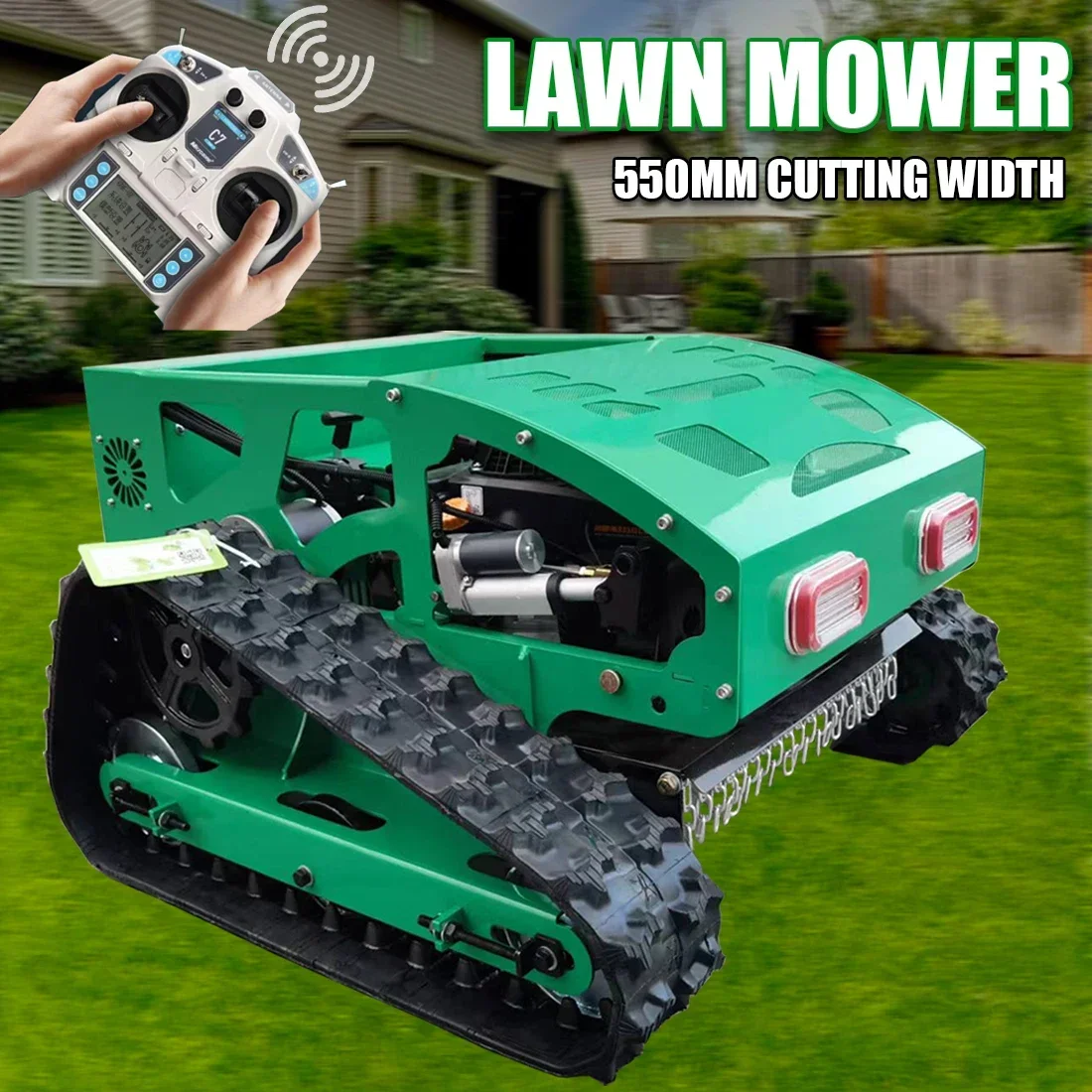 550mm Gasoline Lawn Mower Grass Cutting Robot Gasoline Mower with Remote Control for Lawns Wasteland Shipping Not Included
550mm Gasoline Lawn Mower Grass Cutting Robot Gasoline Mower with Remote Control for Lawns Wasteland Shipping Not Included