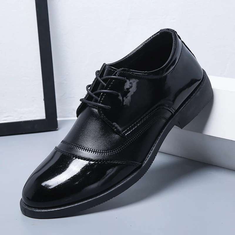 Fashion Black Dress Shoes Man Comfortable Waterproof Lace-Up Leather Shoes Man Outdoor Cheap Casual Business Men Shoes Loafers
Fashion Black Dress Shoes Man Comfortable Waterproof Lace-Up Leather Shoes Man Outdoor Cheap Casual Business Men Shoes Loafers