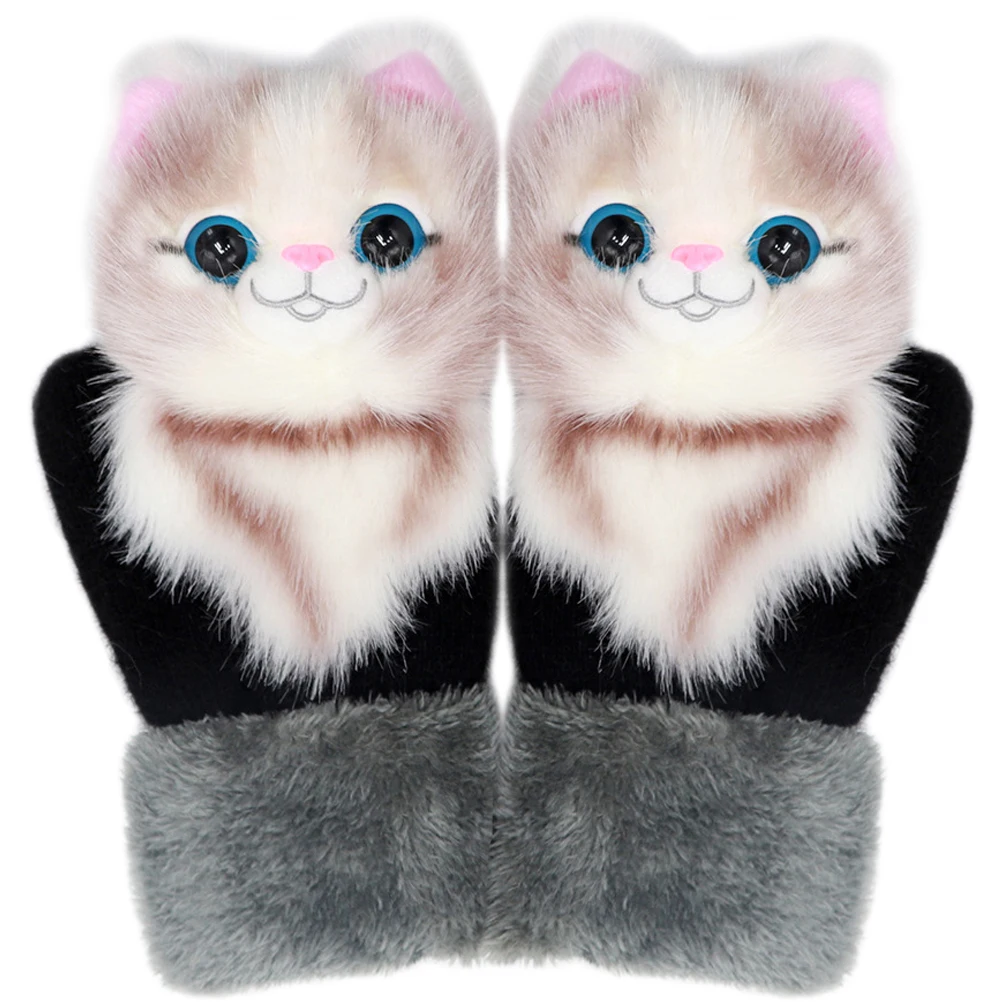 Fleece Warm Gloves Cat Cartoon Mittens Thick Lining Soft Comfortable Wear resistant Portable Winter Outdoor Gloves
Fleece Warm Gloves Cat Cartoon Mittens Thick Lining Soft Comfortable Wear resistant Portable Winter Outdoor Gloves
