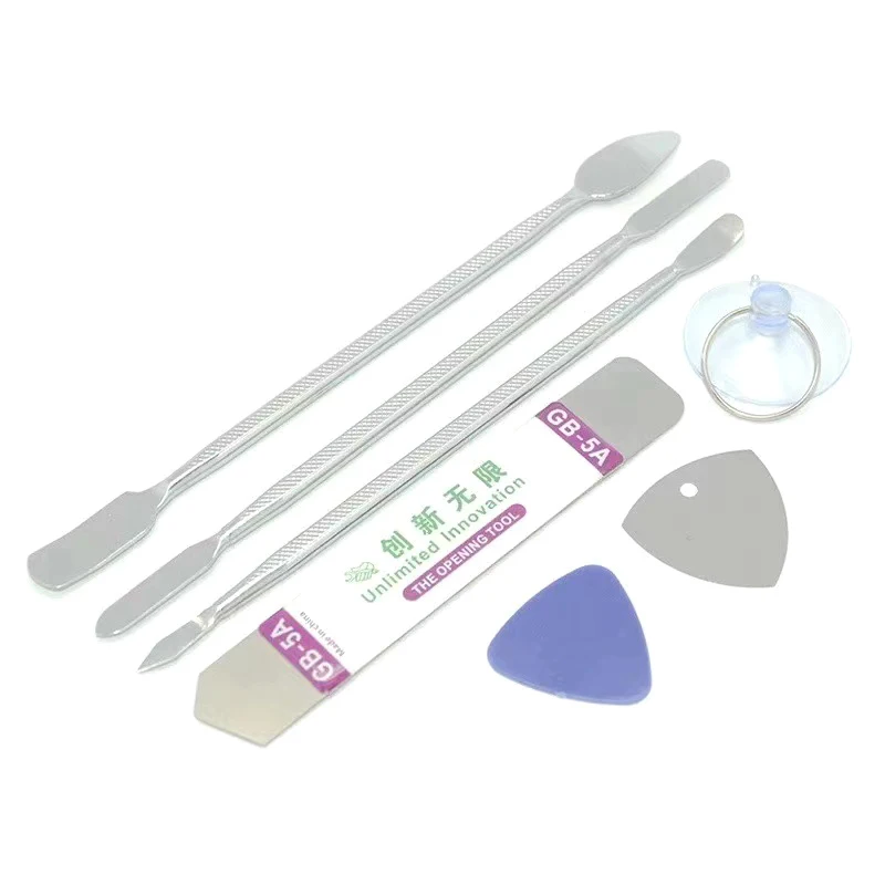 7pcs Metal Spudger Kit Universal Cell Phone Repair Opening Tool Mobile Phone Disassemble Crowbar Steel Pry Phone Hand Tool Set
7pcs Metal Spudger Kit Universal Cell Phone Repair Opening Tool Mobile Phone Disassemble Crowbar Steel Pry Phone Hand Tool Set