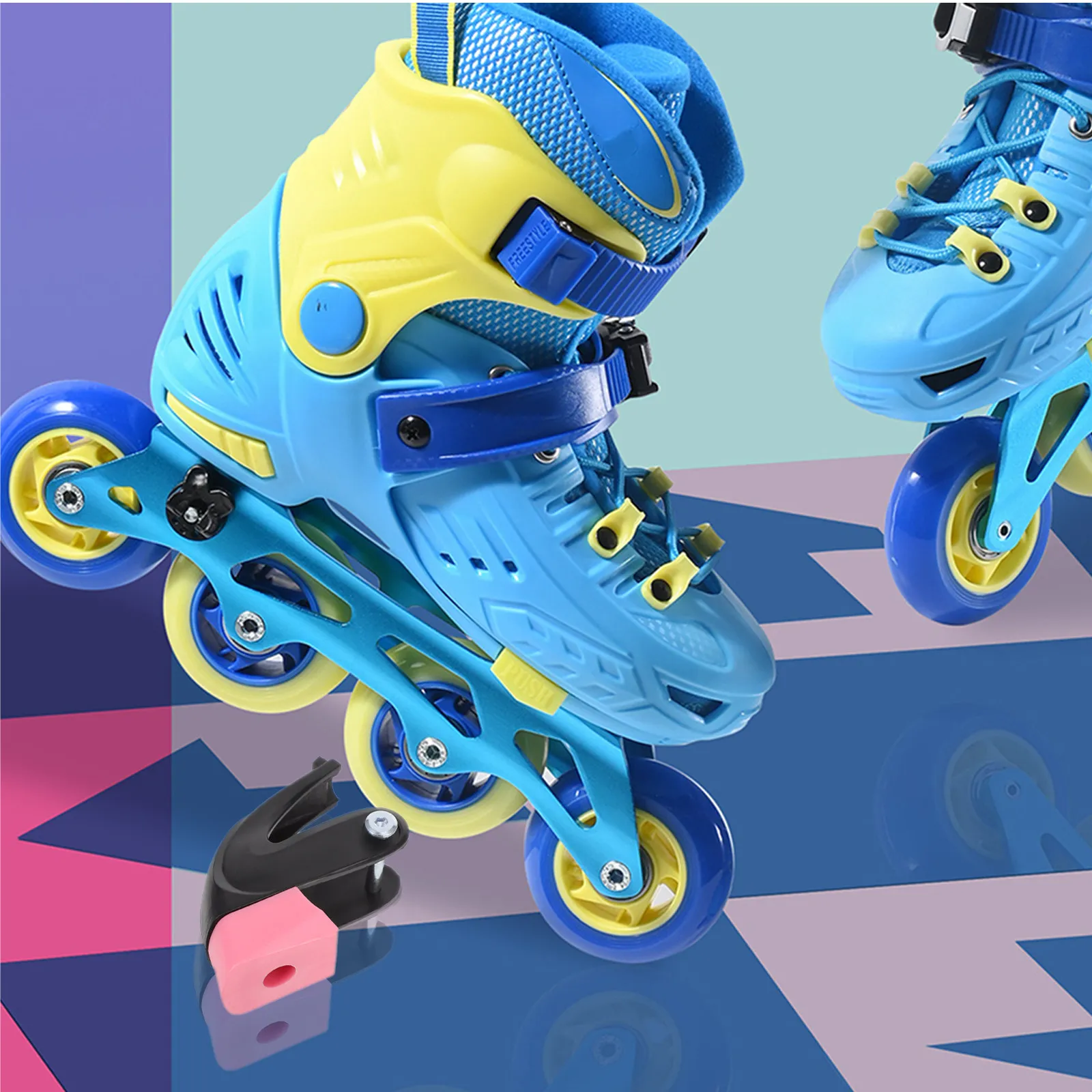 Roller Skates Brake Rubber Replacement Inline Heel Stopper Non-Slip Skate Stop Pad Inline Skates Brake Assembly Outdoor Sports
Roller Skates Brake Rubber Replacement Inline Heel Stopper Non-Slip Skate Stop Pad Inline Skates Brake Assembly Outdoor Sports