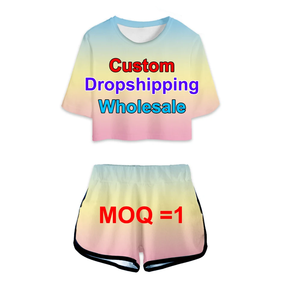 Customized 3D DIY Print Women Two Piece Set Summer Shorts+lovely Tshirt Harajuku Streetwear Hot Girl Sets Wholesale Dropshipping
Customized 3D DIY Print Women Two Piece Set Summer Shorts+lovely Tshirt Harajuku Streetwear Hot Girl Sets Wholesale Dropshipping