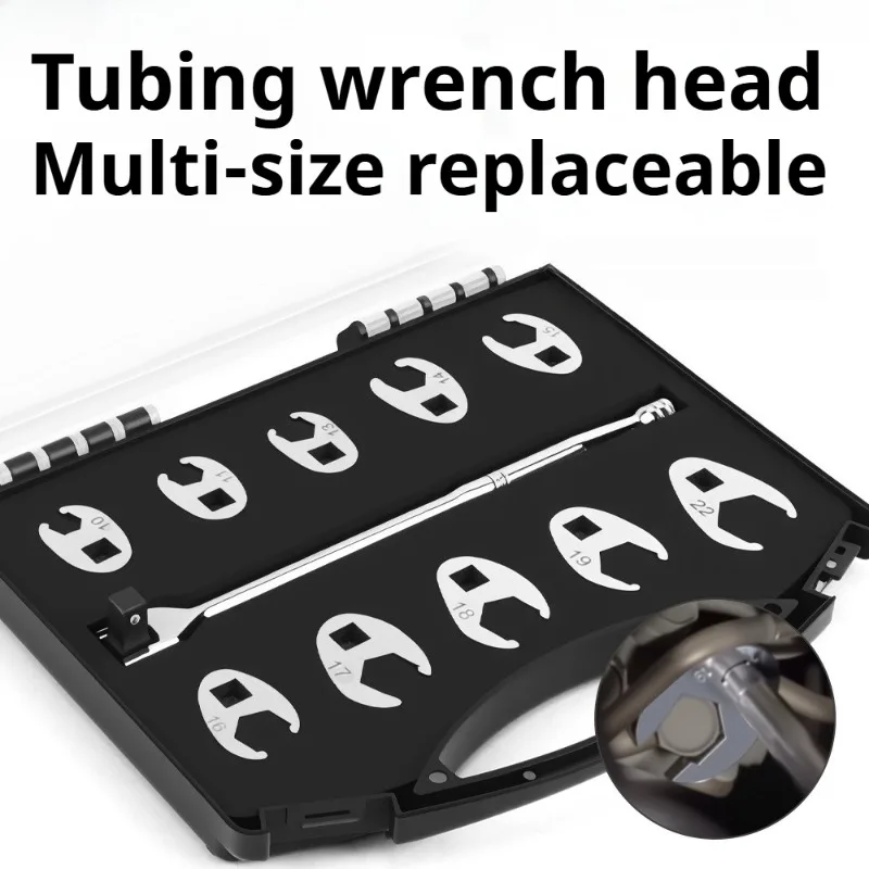 Removable Durable Oil Pipe Wrench L-Shaped Replaceable Design Wrench Multifunctional Auto Repair Plumbing Maintenance Tool
Removable Durable Oil Pipe Wrench L-Shaped Replaceable Design Wrench Multifunctional Auto Repair Plumbing Maintenance Tool