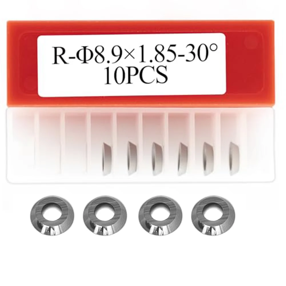 10шт твердосплавные вставки круглые твердосплавные лезвия 8,9×1,85 мм-30 ° Для деревообработки токарные станки режущие инструменты металлообрабатывающие лезвия с ЧПУ 
10шт твердосплавные вставки круглые твердосплавные лезвия 8,9×1,85 мм-30 ° Для деревообработки токарные станки режущие инструменты металлообрабатывающие лезвия с ЧПУ