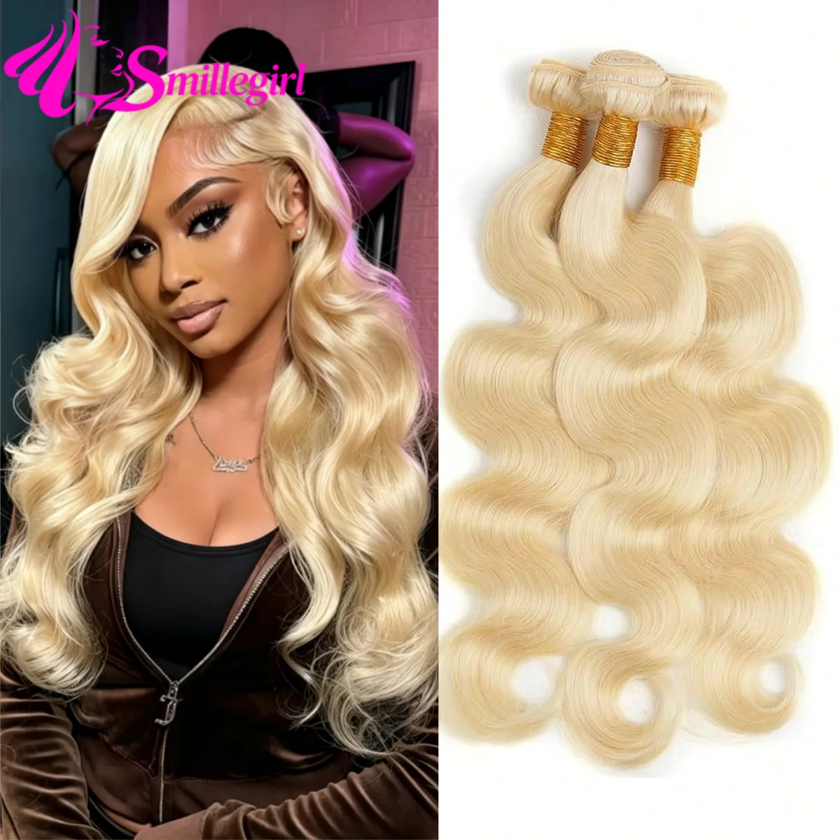 12A 613 Honey Blonde Bundles Remy Human Hair Weave 1/3/4 Bundles Double Track Brazilian Body Wave Bundles Human Hair Extension For Women
12A 613 Honey Blonde Bundles Remy Human Hair Weave 1/3/4 Bundles Double Track Brazilian Body Wave Bundles Human Hair Extension For Women