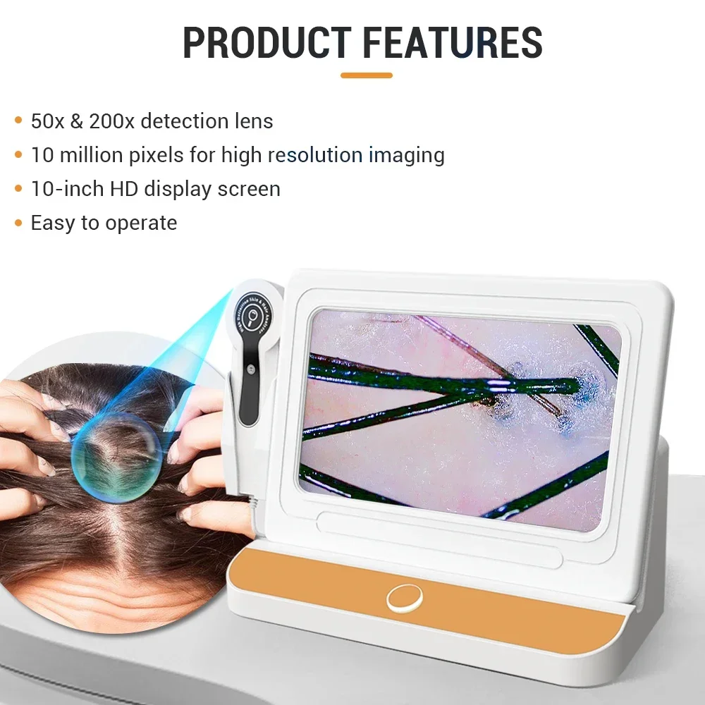 NEW Portable HD screen hair scalp scanner / scalp analysis machine / skin analyzer
NEW Portable HD screen hair scalp scanner / scalp analysis machine / skin analyzer